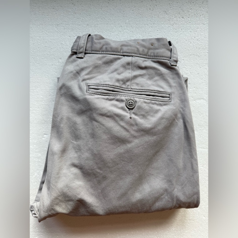 JCREW CLASSIC FIT 100% COTTON GREY BROKEN IN CHINO PANTS 32x32 - Picture 4 of 5